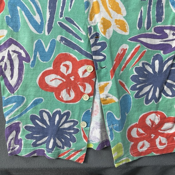 Vintage Espirit Tank Dress Women L Large Floral Sleeveless Summer Cotton Midi - Picture 3 of 7